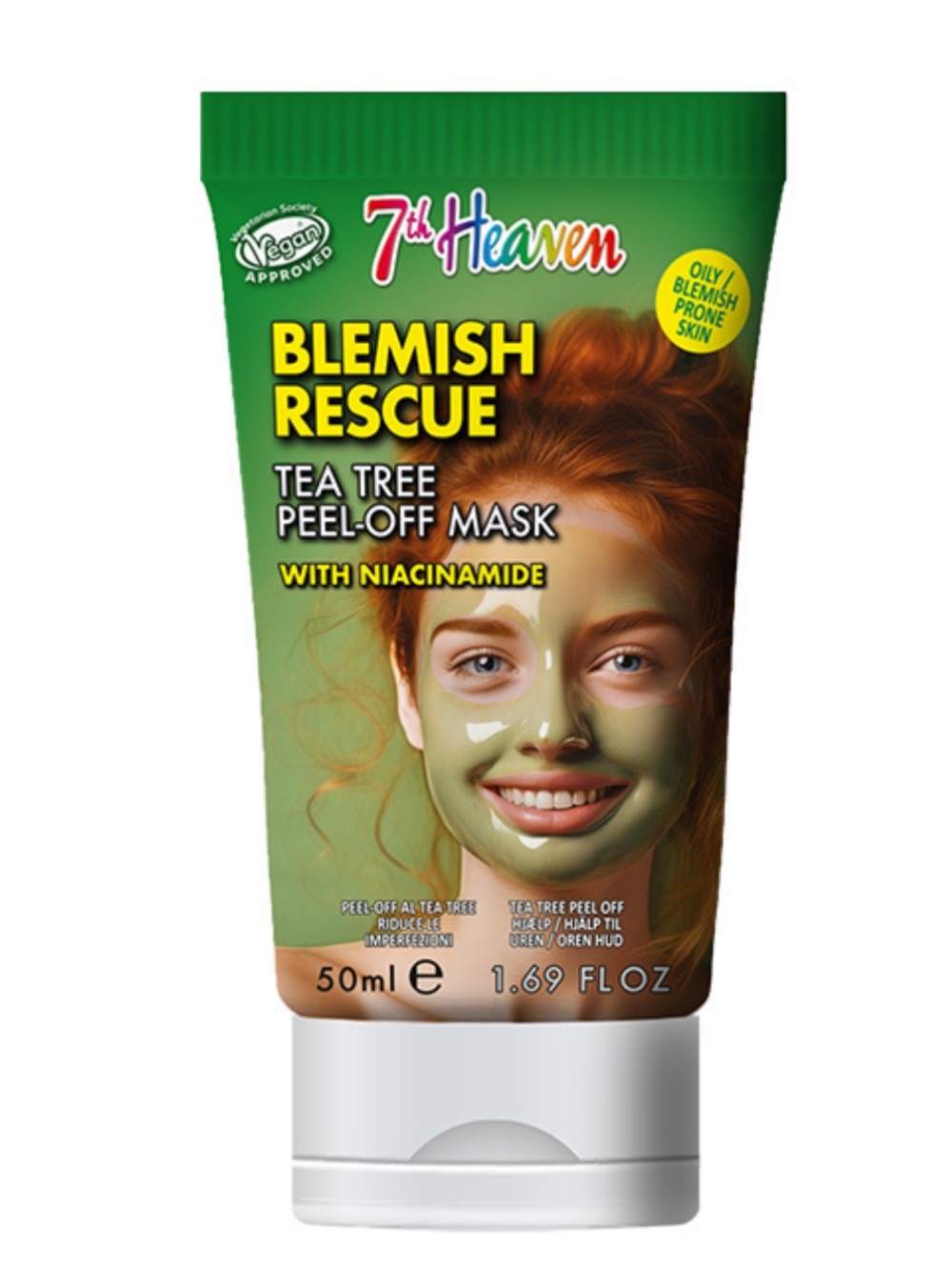 NWT 7th Heaven Blemish Rescue Tea Tree Peel Off Mask with Niacinamide 1.69 oz